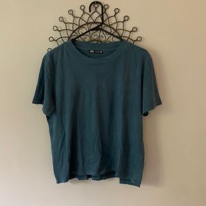 Zara washed short sleeve tee